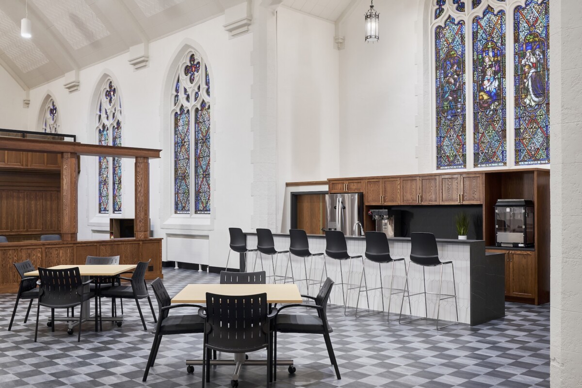 Sanctuary adaptive reuse at Belfry Apartments
