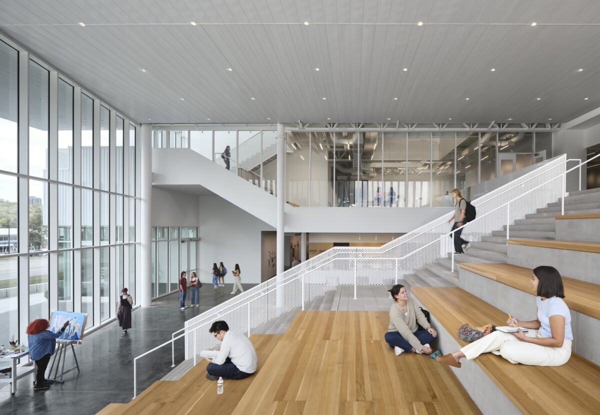 Interior view of Windgate Studio and Design Center at the University of Arkansas in Fayetteville