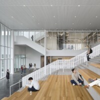 Interior view of Windgate Studio and Design Center at the University of Arkansas in Fayetteville
