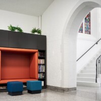 Church interior at Belfry Apartments