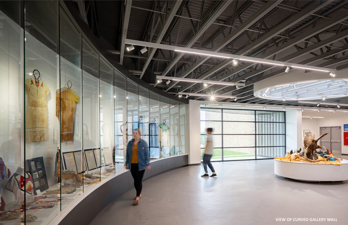 Cankdeska Cikana Community College Cultural Heritage Center in Fort Totten, North Dakota, designed by JLG Architects
