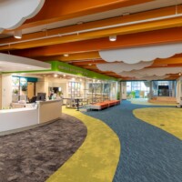 Great River Children’s Museum interior in St. Cloud, Minnesota, designed by GLTArchitects
