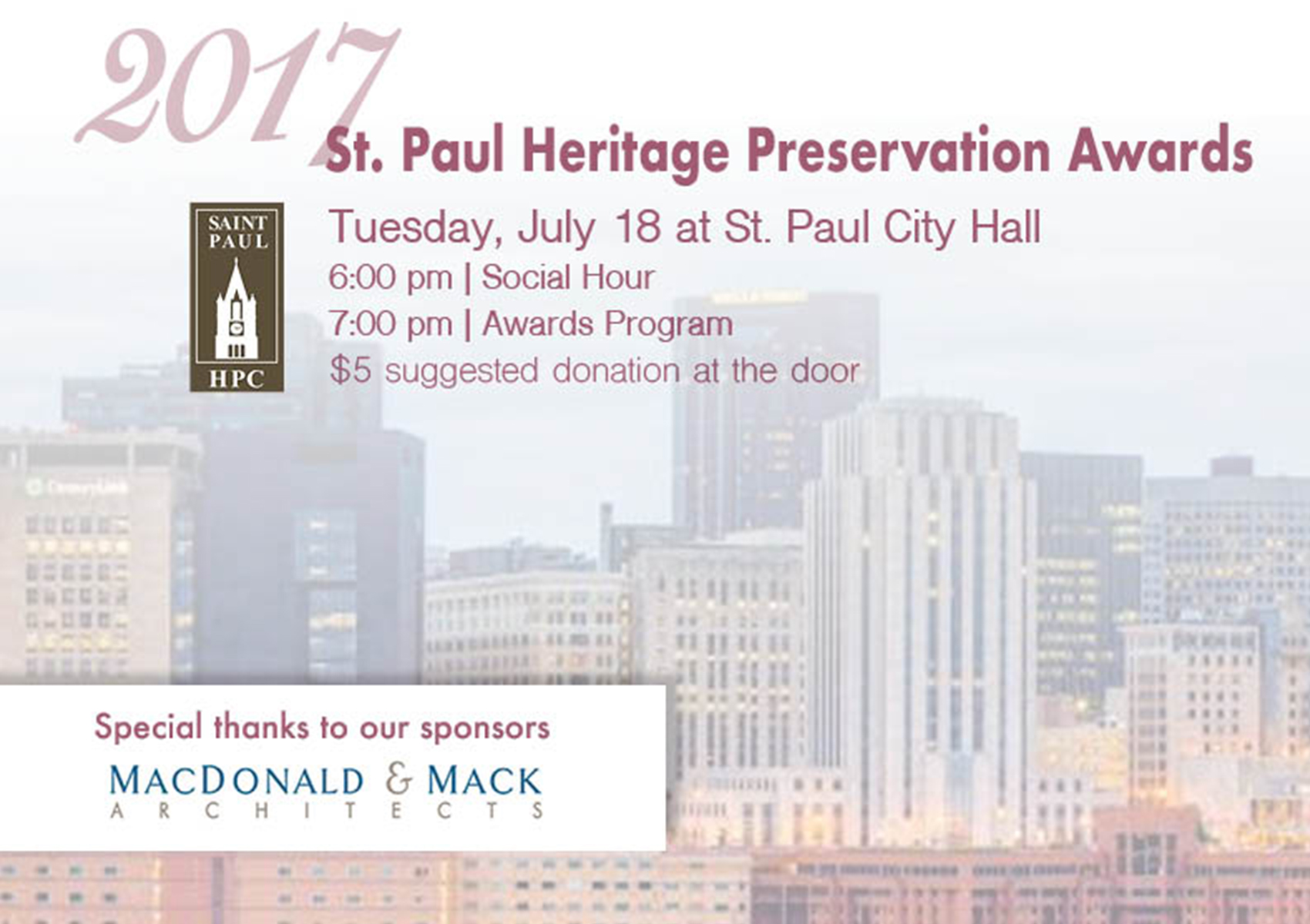 St. Paul Heritage Preservation Awards Reception