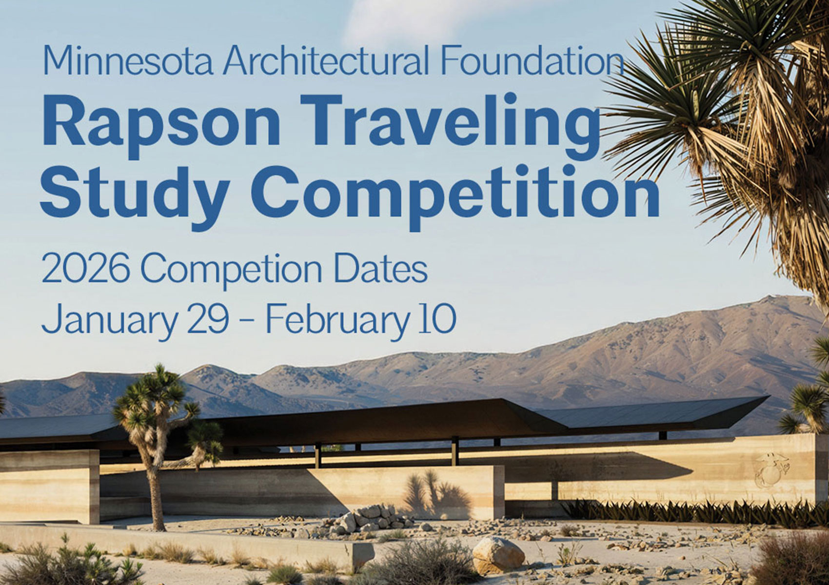 Ralph Rapson Traveling Study Award Competition Application Period