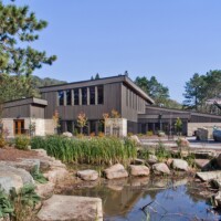 Exterior view of Oxbow Park Nature Center
