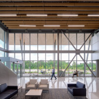 Interior view of Wake Tech Community College Public Safety Facility
